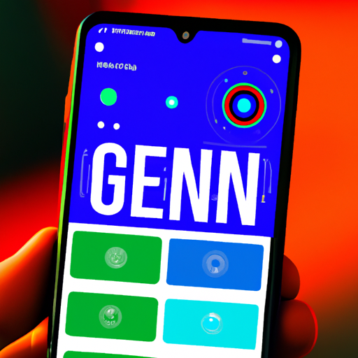 Smartphone screen displaying the geeni app with camera feeds and controls